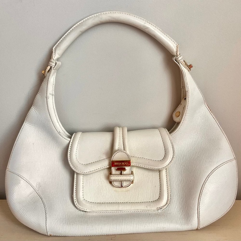 White Jimmy Choo Clutch